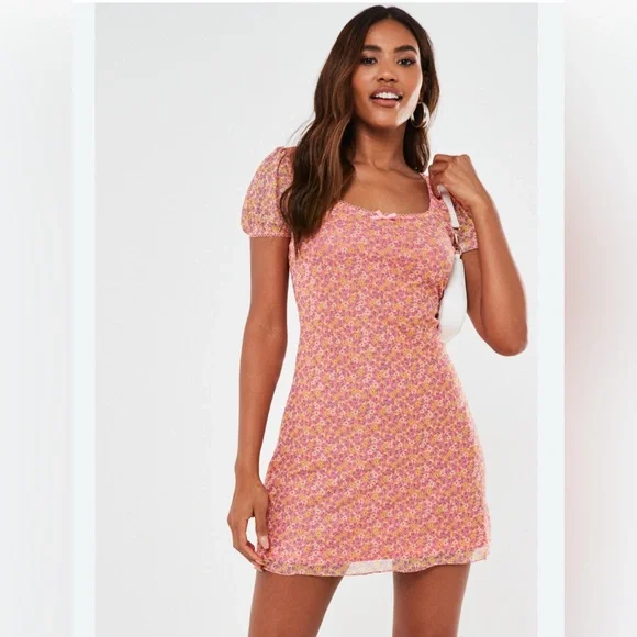 Brave Soul London// Baby Doll Sheer Floral Dress Size XS - Picture 1 of 11